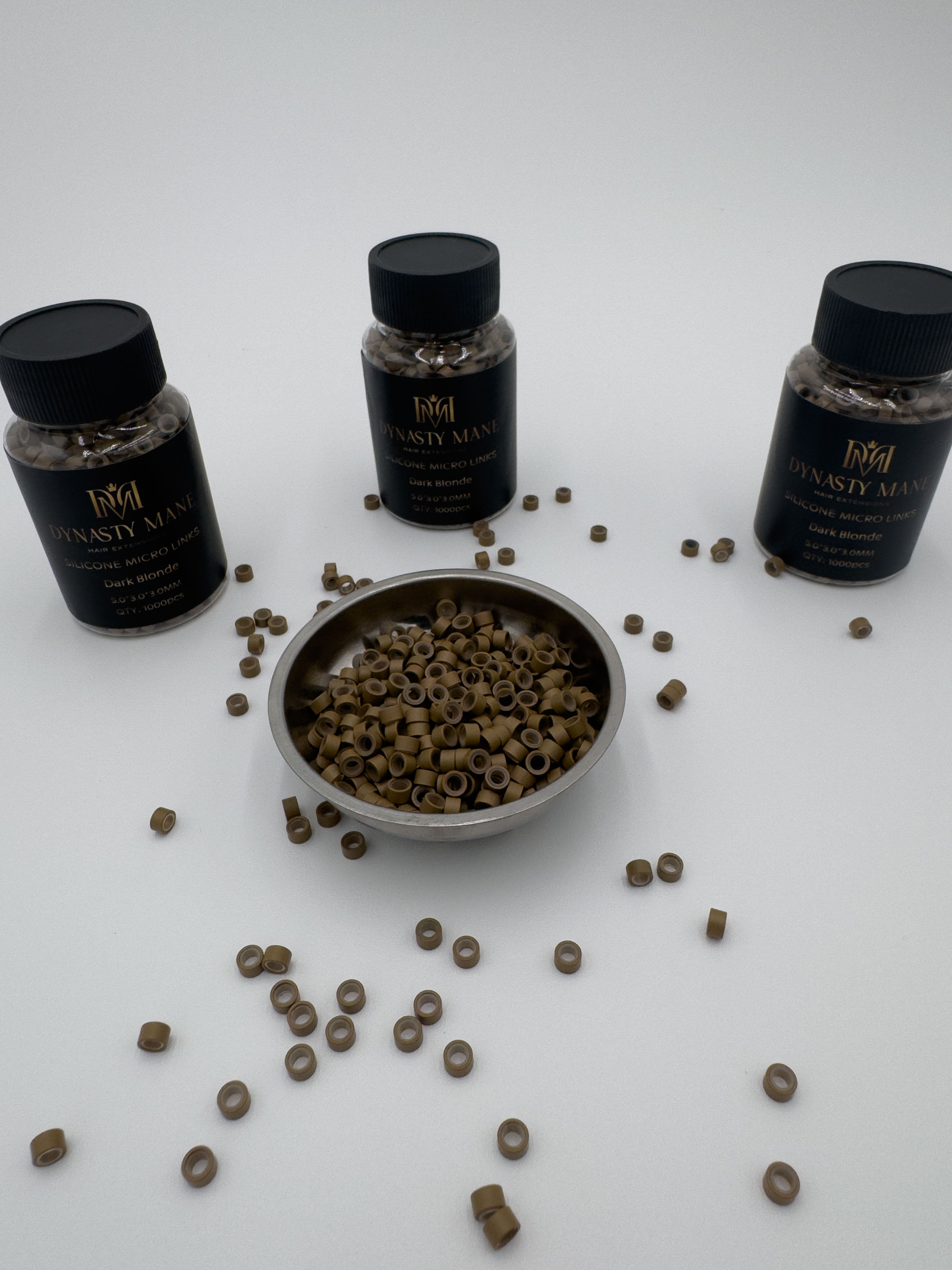 Aluminum Silicone Lined Beads 5mm x 3mm x 3mm