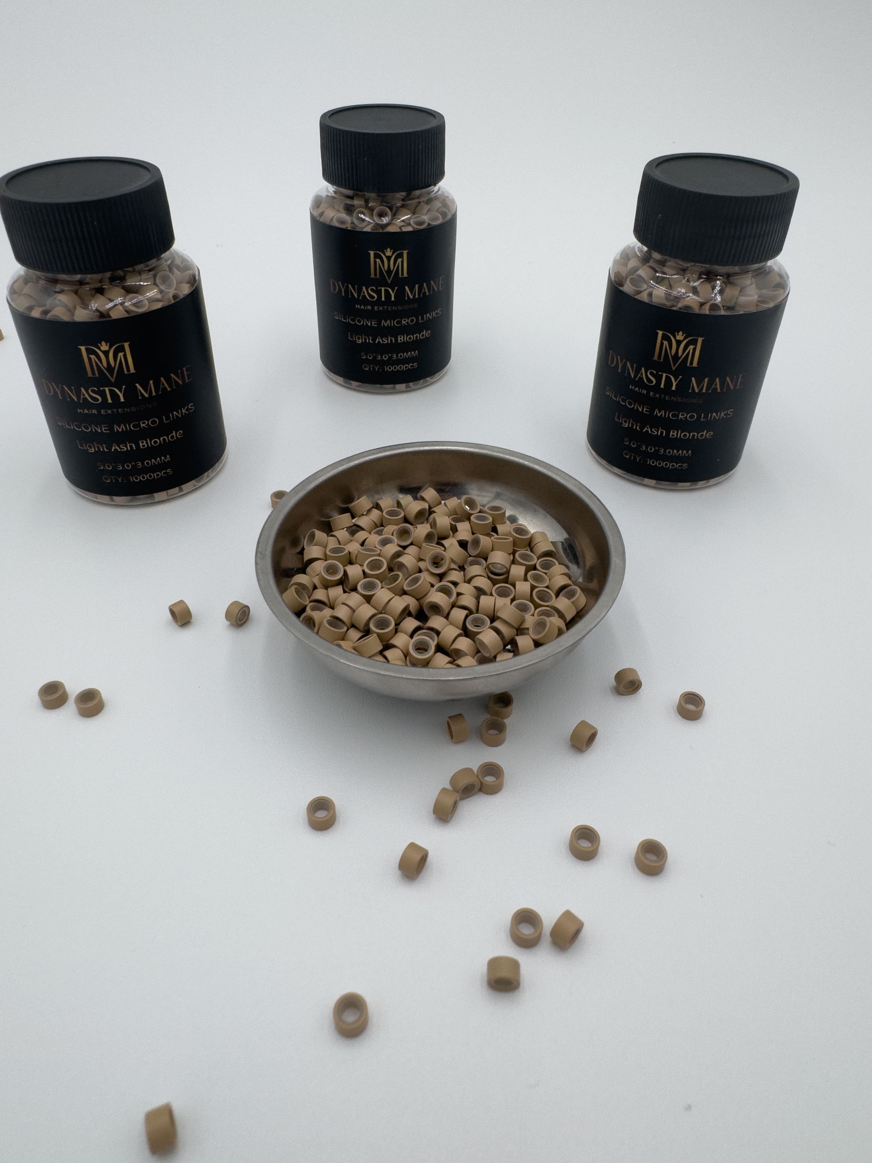 Aluminum Silicone Lined Beads 5mm x 3mm x 3mm