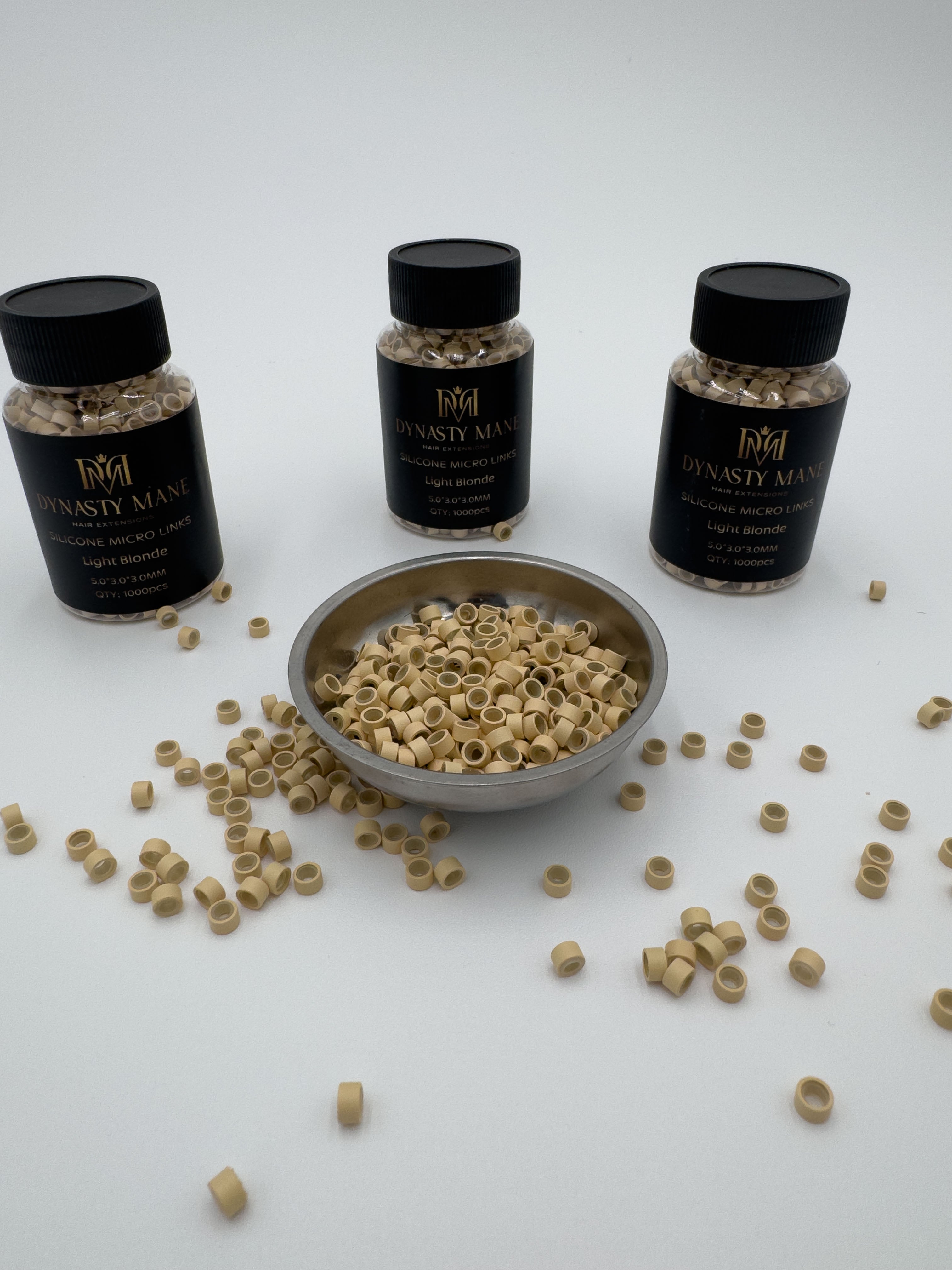 Aluminum Silicone Lined Beads 5mm x 3mm x 3mm