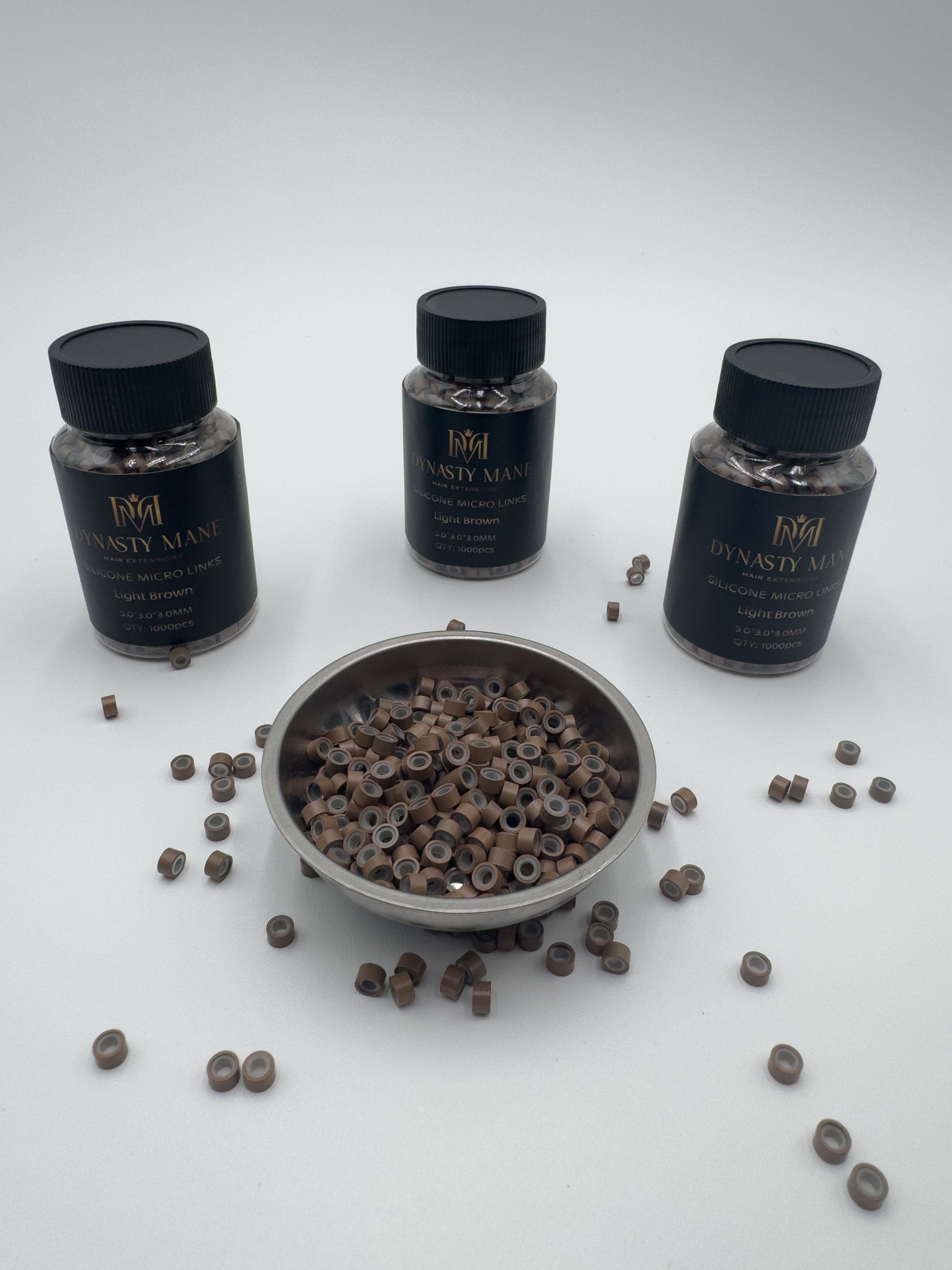 Aluminum Silicone Lined Beads 5mm x 3mm x 3mm