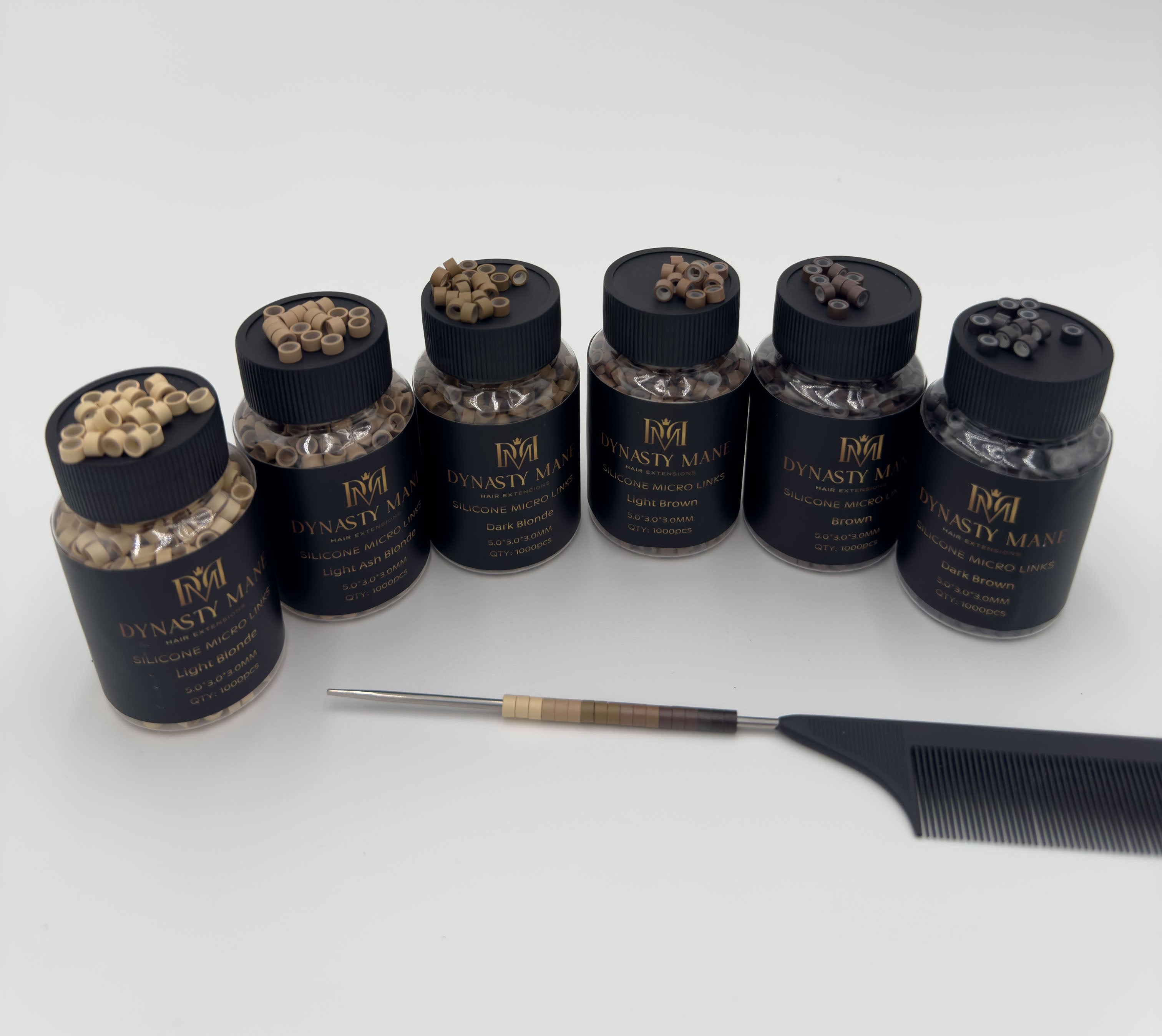 Aluminum Silicone Lined Beads 5mm x 3mm x 3mm